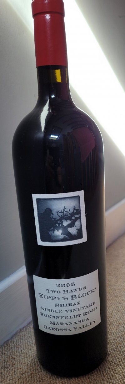 Two Hands, Zippy's Block Shiraz, Barossa Valley MAGNUM