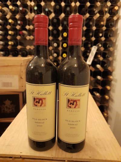 2010 St Hallet Old Block Shiraz, (Huon Hooke 97 points)
