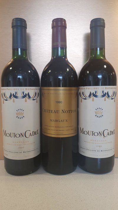 2X Mouton Cadet + 1X Ch. Notton
