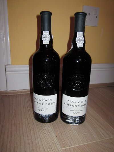 TWO Bottles of Taylors Vintage Port 1994