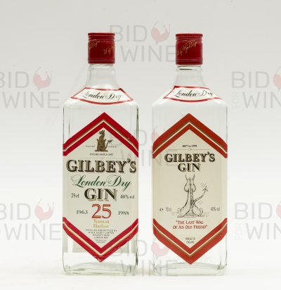 Gilbey's London Dry Gin, collectors' labels 