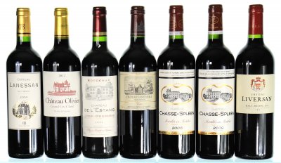 Mixed lot of Left Bank chateaux, 2001 through 2012 