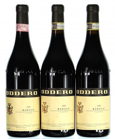 Mixed lot of Oddero, Barolo, 2006 and 2008