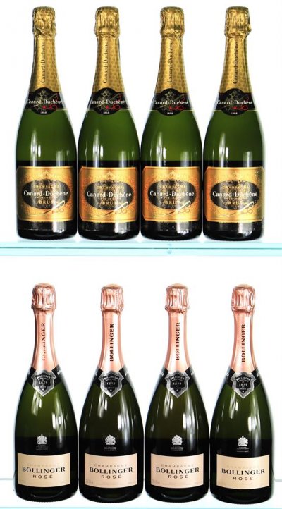 Non Vintage Bollinger Rose/Canard Duchene