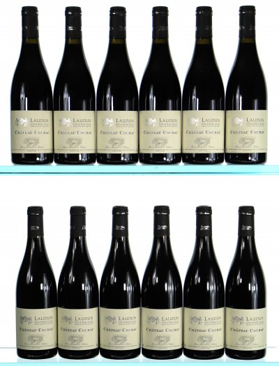 Vertical of Chateau Courac, Cotes du Rhone Villages Laudun Rouge, 2015 and 2016 