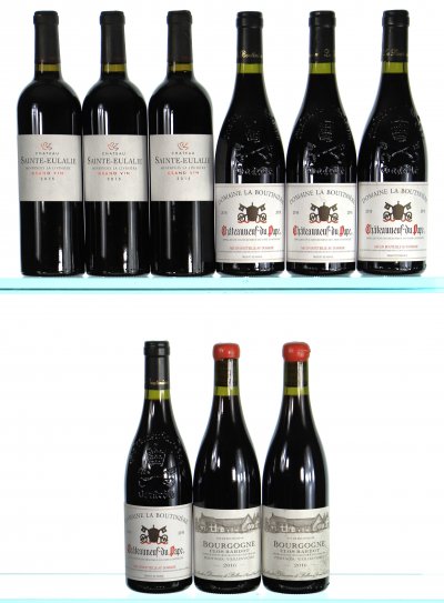 Mixed Lot of French Reds, 2015/2016