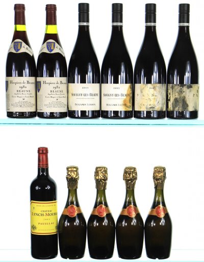 Mixed Case of Champagne, Burgundy & Bordeaux