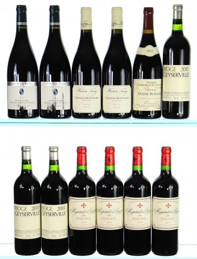 2009/2016 Mixed Case from Bordeaux, Burgundy & California