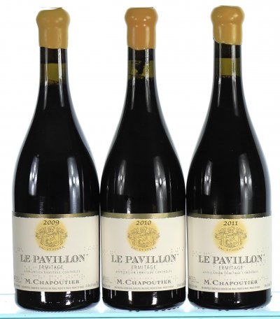2009/2010/2011 M. Chapoutier, Hermitage, Le Pavillon Collection - In Bond