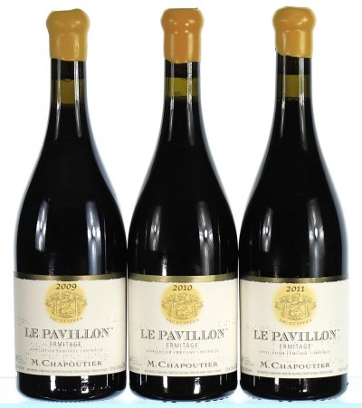 2009/2010/2011 M. Chapoutier, Hermitage, Le Pavillon Collection - In Bond
