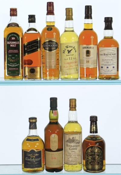 Mixed Case of Irish and Scotch Malt Whisky (Mixed Formats)