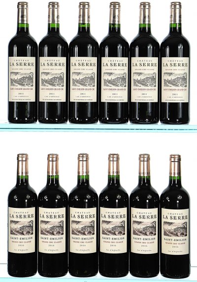 2011/2016 Mixed Lot of Chateau La Serre Grand Cru Classe, Saint-Emilion Grand Cru