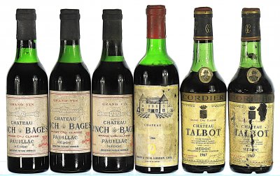 1966/1967 Mixed Lot of Left Bank Bordeaux (Halves)