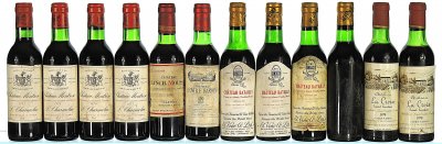 1970/1976 Mixed Lot of Bordeaux (Halves)