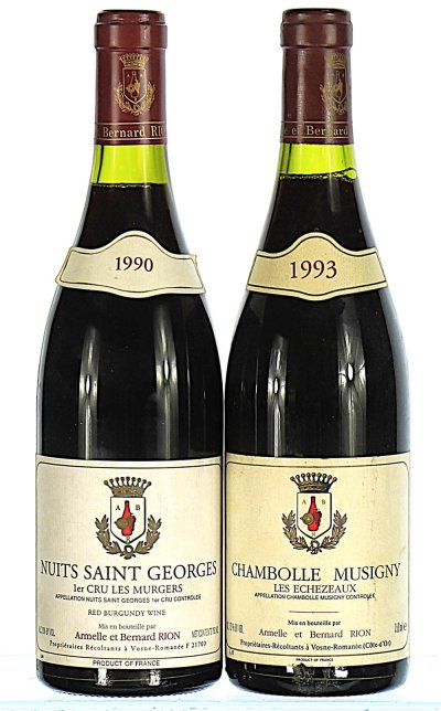 1990/1993 Mixed Lot of Armelle et Bernard Rion Burgundy