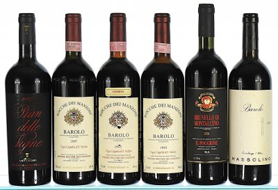 1993/2007 Mixed Lot of Italian Wines