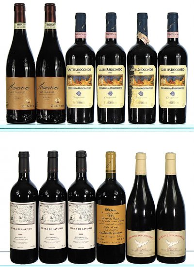 1994/2009 A Fine Mixed Lot of Italian and French Wines