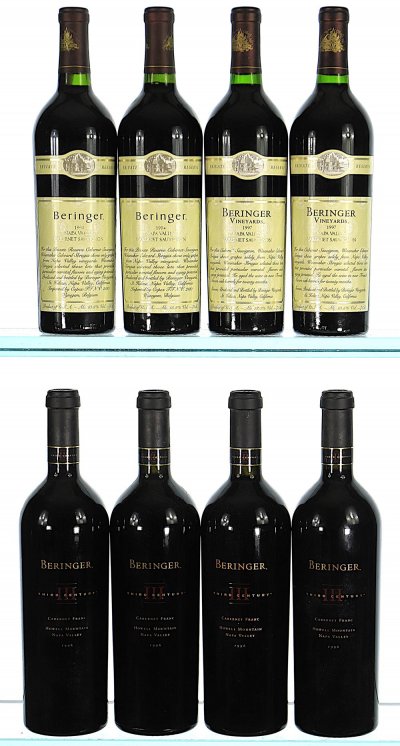 1994/1997 Mixed Lot of Beringer Private Reserve and Third Century Wines
