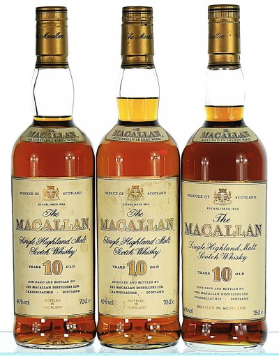 Macallan, Highland Single Malt Sherry Oak Cask 10YO, Speyside (1980s)