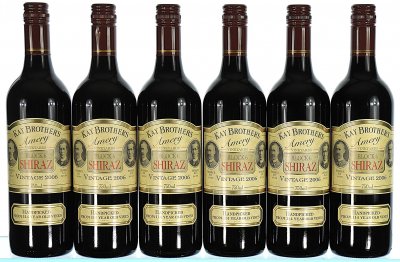 Kay Brothers, Amery Vineyards Block 6 Shiraz, Mclaren Vale  - In Bond