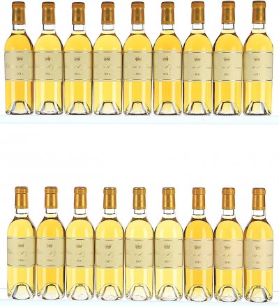 2014/2018 Vertical of Chateau d'Yquem Premier Cru Superieur, Sauternes (Halves)