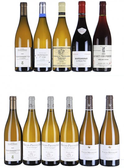 Mixed Lot of Red and White Burgundy