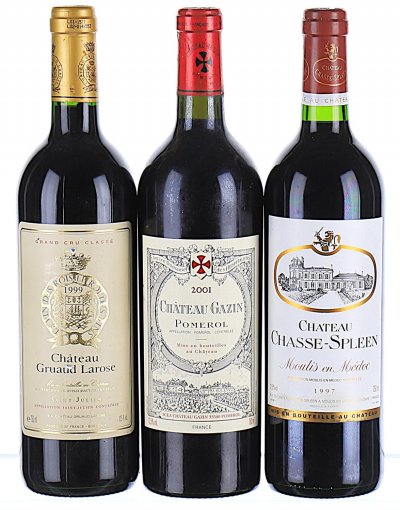 1997/2001 Mixed Trio of Red Bordeaux