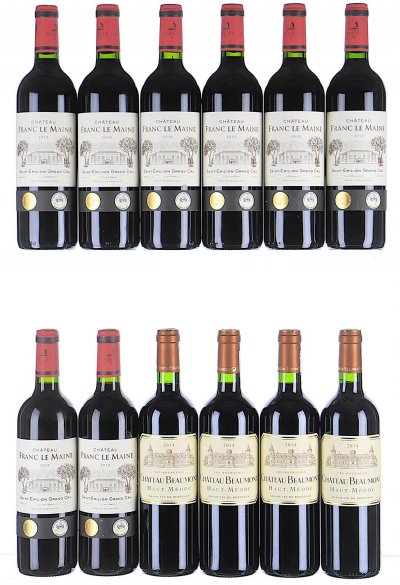 2010/2014 Mixed Lot from Saint Emilion and Haut-Medoc