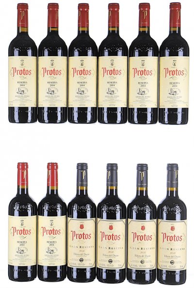 Mixed Lot of Protos, Ribera del Duero, Reserva and Gran Reserva