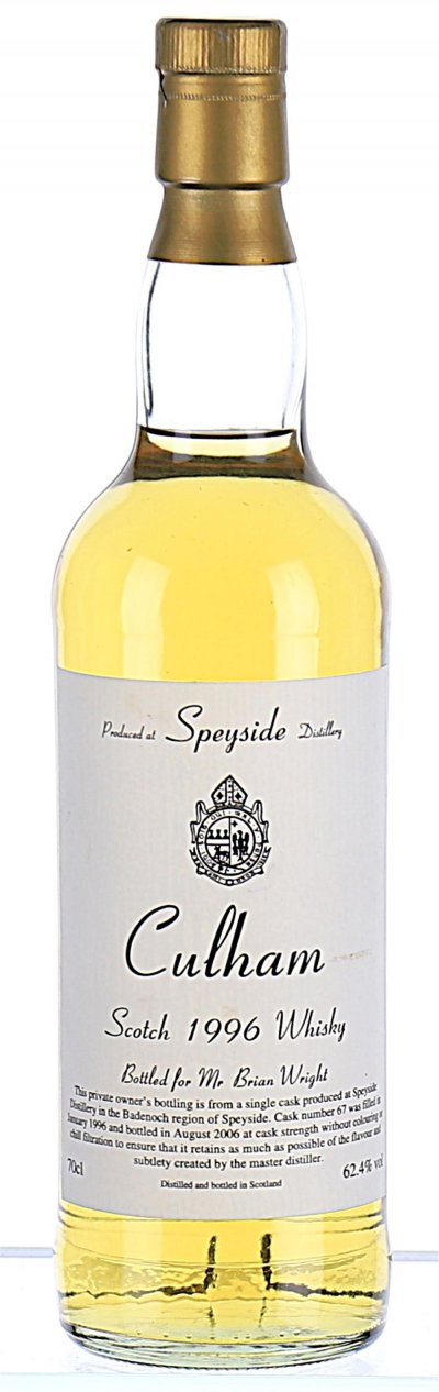 Scotch Whisky, Speyside Distillery (Private bottling)