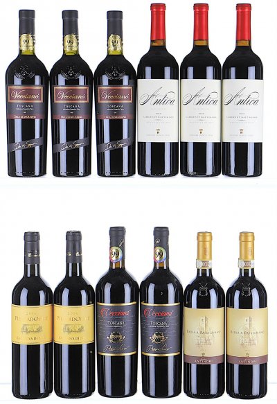 2014/2017 Reds from Tuscany and Napa Valley