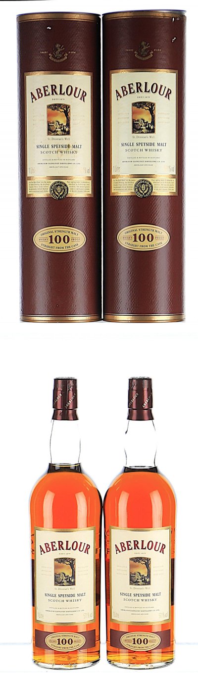 Aberlour 100 Proof Original Strength Cask Single Malt Scotch Whisky - 1990s Bottling (Litre)