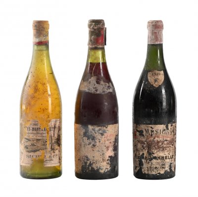 Mixed Lot of Red and White Burgundy (Believed ca. 1940-1965)