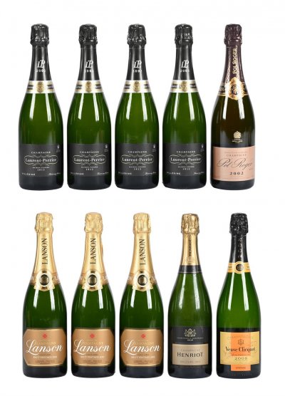 2002/2008 Mixed Lot of Vintage Champagne, Brut and Rose