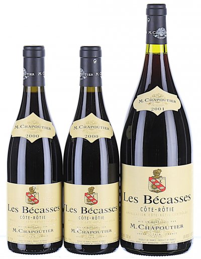 2000/2001 M. Chapoutier, Cote Rotie, Les Becasses (Mixed Formats)