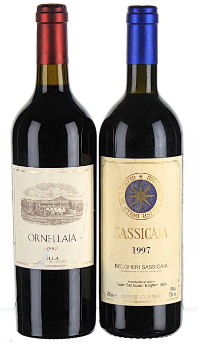 Sassicaia and Ornellaia
