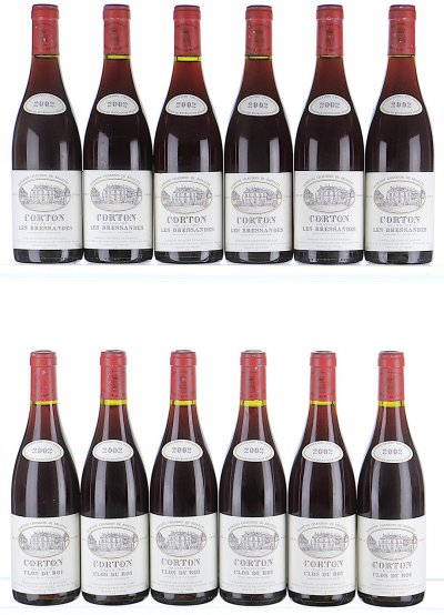 Mixed Lot of Domaine Chandon de Briailles, Corton Grand Cru, Le Clos du Roi and Les Bressandes