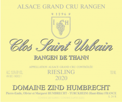 Domaine Zind Humbrecht, Thann Clos Saint Urbain Riesling Grand Cru, Rangen