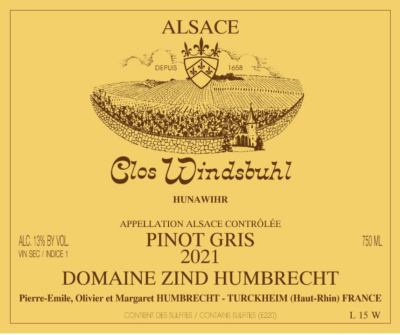 Domaine Zind Humbrecht, Clos Windsbuhl Pinot Gris