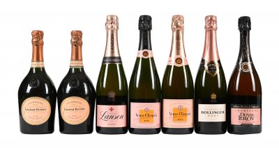 A Mixed Lot of NV Rose Champagne