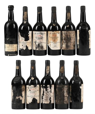 1960/1970 Mixed Lot of Graham's and one bottle of Fonseca, Vintage Port