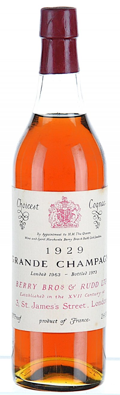 Berry Bros. & Rudd, Vintage Bottled 1973, Grande Champagne Cognac