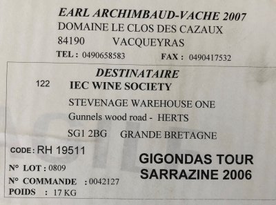 Gigondas La Tour Sarrazine