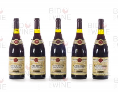 Guigal, Cote Rotie Brune et Blonde Vertical: 1993 (2 bottles), 1994 (3 bottles)