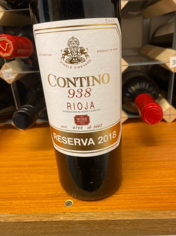 Contino 938 Reserva, Rioja 