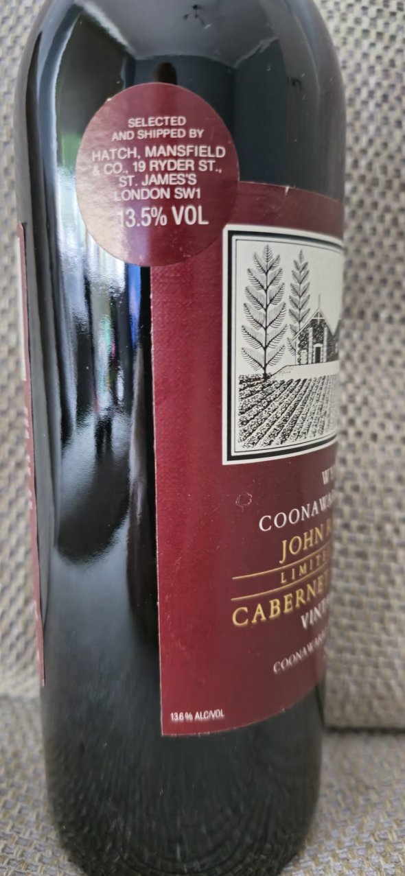 Wynns, John Riddoch Cabernet Sauvignon, Coonawarra