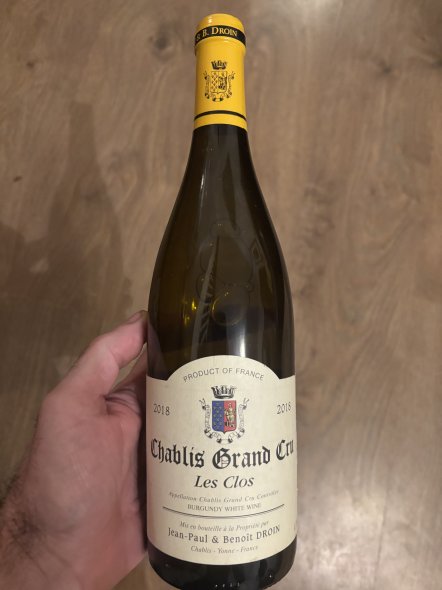 Jean-Paul & Benoit Droin, Chablis Grand Cru, Les Clos