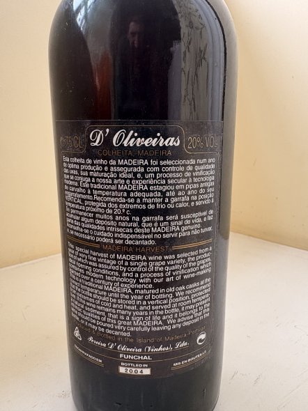 D'Oliveiras Madeira, 1989 Madeira Wine