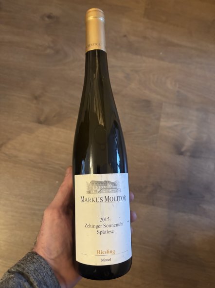 Markus Molitor, Zeltinger Sonnenuhr Riesling Spatlese, Mosel 96-97 points WA