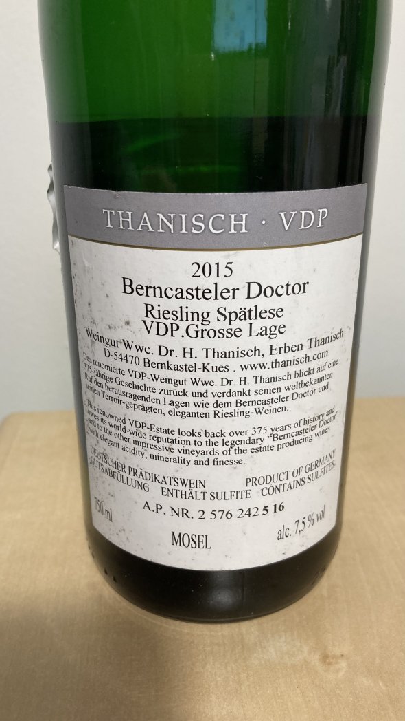 Dr Thanisch, Berncasteler Doctor Riesling Spatlese, Mosel